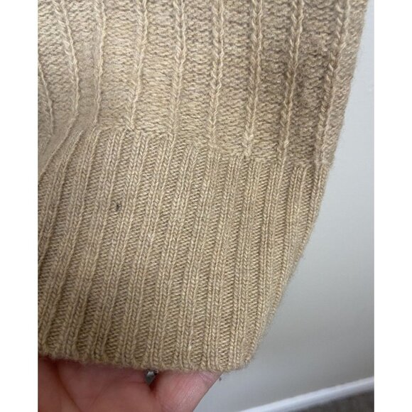 Diane von Furstenberg Tan Camel Brown 100% Wool Sweater Dress size S Knit Sheath - Picture 13 of 13